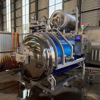 Horizontale elektrische stoomretortmachine voor het steriliseren van ingeblikt fruit en groenten