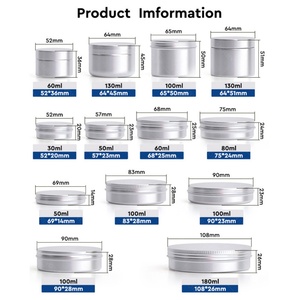 Lata Redonda de Metal de 30ml 50ml 60ml con Logotipo para Caviar, Envase de Aluminio de Grado Alimenticio, Tarro de Almacenamiento - Product Image 2