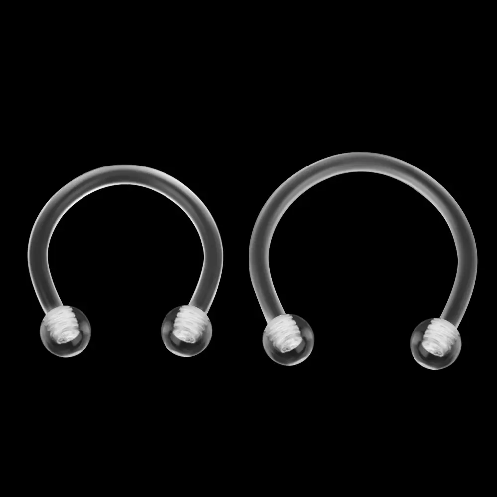 Акриловое кольцо для пирсинга с шариком, по низкой цене