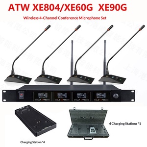 ARTTOO/Andu ATW-Xe804/Xe60G XE90G XE60ML Sistema de Micrófono Inalámbrico <span class=keywords><strong>XLR</strong></span> con Cancelación Activa de Ruido para Conferencias, de Uno a Cuatro Micrófonos - Product Image 1