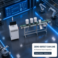 Machine d'inspection de bouteilles vides de précision avec éclairage LED pour inspection visuelle et contrôle de la qualité
