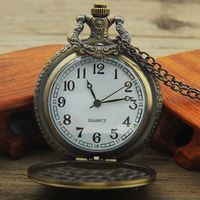 Montre de poche vintage en bronze de style chinois avec grand chiffre, perle orientale de Shanghai, souvenir touristique, horloge murale à quartz