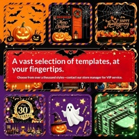 Nouvelle Décoration Suspendue d'Extérieur pour Halloween, Thème International, avec Drapeau, Crâne, Sorcière, Citrouille, Clown, pour une Ambiance Horreur