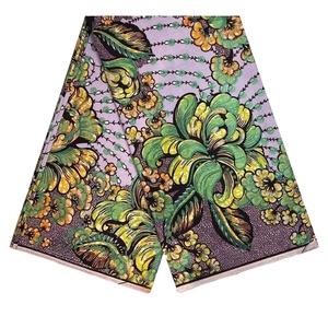 Magnifiques imprimés en coton doré de haute qualité 100% Grand <span class=keywords><strong>Wax</strong></span> 6 Yards Tissu imprimé Ankara ML9SG260426 - Product Image 1