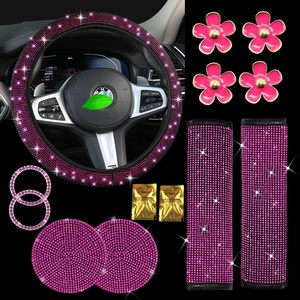 Protector Universal para <span class=keywords><strong>Volante</strong></span> de Coche, Brillante, <span class=keywords><strong>con</strong></span> Cristales de Imitación, Diamantes, para Mujer - Product Image 6