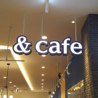 LC Wall Metal Iluminado Logo Board Business Wall Sign Wall Metal Iluminado Logo Board Barber Shop Sign
