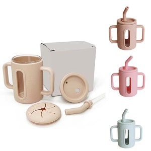 Vaso de Entrenamiento de Silicona con Asas para Bebés, 250 ml, Ecológico, Libre de BPA, Antiderrames, Apto para Microondas - Product Image 2