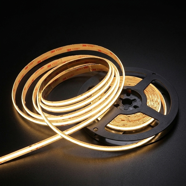 High Quality COB LED Tape 480LED/M FCOB LED Strips Light for Cabinet Bedroom  Lighting  Solution