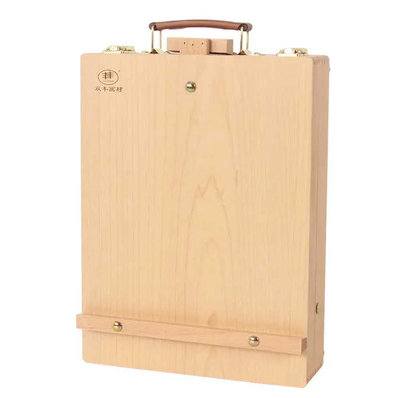 Caballete de madera plegable para mesa, soporte ajustable para mesa de dibujo artístico, caja de pintura portátil, caballete para pintura al óleo, suministros de arte