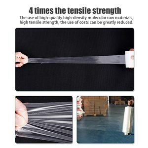 ฟิล์มห่อหุ้มแบบม้วน PE สำหรับอุตสาหกรรม ย่อยสลายได้ เป็นมิตรกับสิ่งแวดล้อม ใช้สำหรับการขนย้าย - Product Image 3