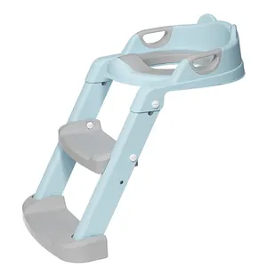 Foldable Children Baby Potty Training Chair Seat With Step Stool Ladder Toilet Seats Training Kids Indoor Wc Trainer