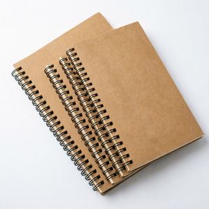 Cuaderno de Papel Kraft A5 con Espiral, Personalizable con Marca, para Regalo/Negocios/Oficina - Product Image 1