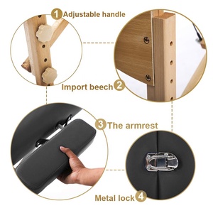 Profesional portátil <span class=keywords><strong>Spa</strong></span> ordeño masaje hoja mesa <span class=keywords><strong>y</strong></span> cama almacenamiento altura ajustable plegable Et De Pliante - Product Image 5