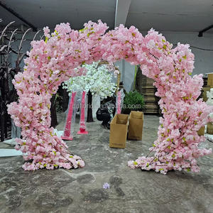 A57 grande esterno 10ft fiore di ciliegio artificiale albero decorazione fiore arco rosa fiore di ciliegio arco per la decorazione di matrimoni - Product Image 1