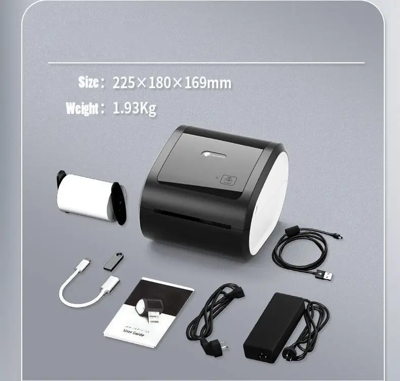 Phomemo D520 table Printer 203DPI Rechargeable Portable BT Label Sticker Printer wide forma thermal printer For office
