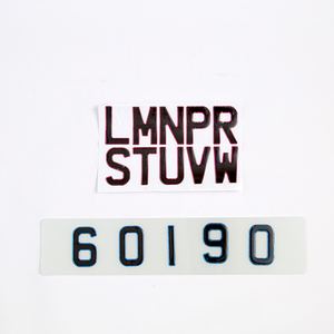 Placa acrílica europea de 52*11cm con logotipo de impresión de película reflectante Blanca Amarilla placa de matrícula de acrílico en blanco placa de matrícula de coche - Product Image 5