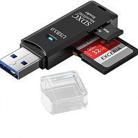 Lecteur de carte SD externe USB3.0, adaptateur 5Gbps prenant en charge SDHC RS-MMC Micro SDXC et pour