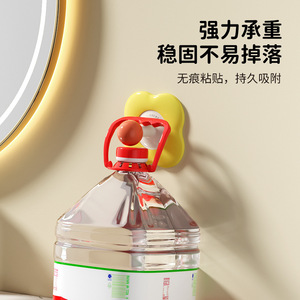 Dopamine Flower Shaped No Drill <b>Hooks</b> Strong Adhesive Wall Mounted Storage <b>Hooks</b> For Bathroom <b>Kitchen</b> 3-5kg Load Capacity - Product Image 3