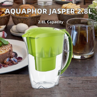 AQUAPHOR Umweltfreundlicher Haushaltswasserfilter Jasper Hellgrün Inklusive 1 MAXFOR Filter Reduziert Kalk und Chlor 2,8L Karaffe Passend