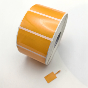 Etiqueta de Joyería de PET Naranja/Amarillo/Azul de 1x1 7/8 Pulgadas, Imprimible, Acabado Brillante, Transferencia Térmica, Etiqueta de Precio para Joyería - Product Image 2