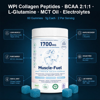 Gummies d'Isolat de Protéine de Lactosérum Zéro Sucre Nutrition Sportive Complément Alimentaire Performance Quotidienne Énergie 1700mg Récupération Musculaire Maigre