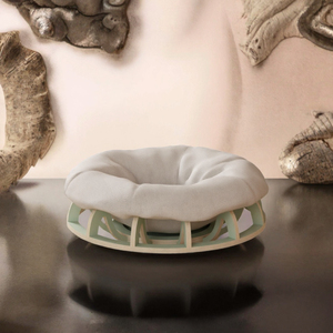 Lit rond pour animaux de compagnie, nid en mousse à mémoire de forme, canapé-lit amovible et lavable pour chats et chiens, toutes saisons, intérieur - Product Image 2