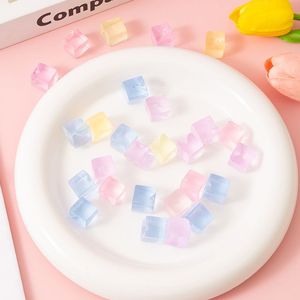 <b>Mini</b> Ice Cube Squeezing Fun Fidget Toys Silicone Stress Relief For Kids And Adults Unisex Colorful Transparent Jelly Bricks - Product Image 1