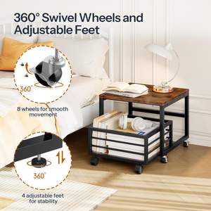 Mini soporte <span class=keywords><strong>universal</strong></span> para <span class=keywords><strong>nevera</strong></span> con ruedas enrollables y cesta extraíble, base elevadora de metal para <span class=keywords><strong>nevera</strong></span> con estante de almacenamiento - Product Image 4