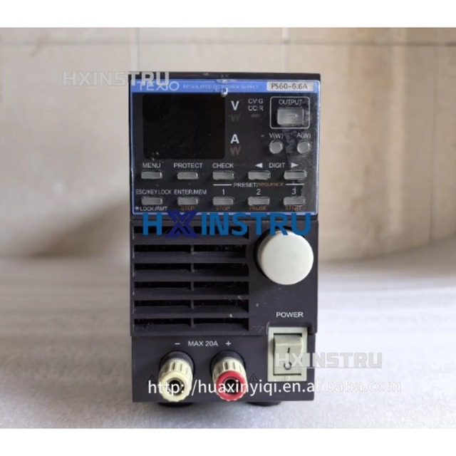 TEXIO PS60-6.6A Regulated DC Power Supply  60V/6.6A (1700)   H