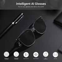 Lunettes intelligentes à conduction osseuse pour appels téléphoniques, écoute de musique, connexion Bluetooth, confortables à porter