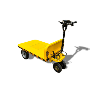 Factory Supply Battery Powered Electric Flat <b>Trolley</b> Industrial Cargo Transport Flatbed Cart For Warehouse Workshop - Product Image 2