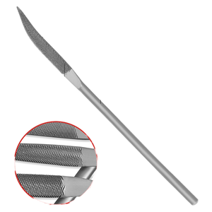 Lima de Mano de Acero al Carburo Curvada de Forma Especial, Lima Industrial Dura de Arkansas, Lima Pequeña Profesional Surtida para Desbarbar Madera - Product Image 1
