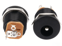Conector de Alimentación DC, Cable USB de Audio y Video, Conector Hembra Negro Modelo YH-DC