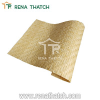 Bon rotin synthétique plafond tapis de chaume matériel plastique rotin sangle rouleau synthétique bambou tapis