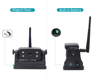 7 इंच आईपीएस मॉनिटर रियर व्यू कैमरा किट वाहन चुंबक बेस वायरलेस पार्किंग सहायता डीसी 12v ~ 24v 'दूरदर्शी' वैन ip68 प्रमाणित - Product Image 5