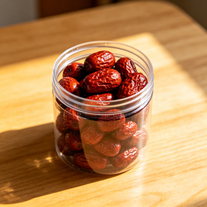 อินทผลัมแดงอบแห้งออร์แกนิค 1 กก. บรรจุในกระปุก  ธรรมชาติ ไม่มีสารกันบูด รสหวาน ได้รับการรับรองเพื่อสุขภาพ ขนมขบเคี้ยวเพื่อสุขภาพ ขายส่ง - Product Image 1