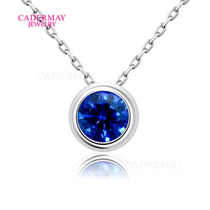 Cadernay Twelve Birthstone Necklace S925 Sterling Silver Multi Color Zircon Simple Luxurious Pendant Unisex Gift - Product Image 4
