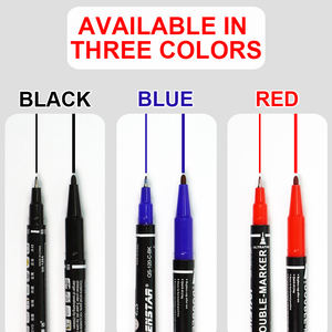 Pennarelli Permanenti a Doppia <span class=keywords><strong>Punta</strong></span> all'Ingrosso con Logo Personalizzato, Scrittura Fluida, <span class=keywords><strong>Punta</strong></span> <span class=keywords><strong>Fine</strong></span> per Uso Scolastico e d'Ufficio - Product Image 3