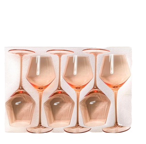 Verre à vin rouge à longue tige en cristal ambré 401-500ml, style porcelaine moderne, pour usage domestique et vente en gros - Product Image 1