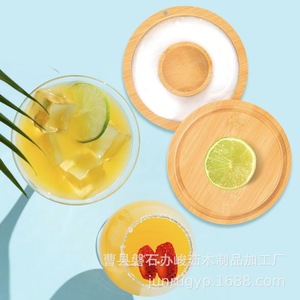 Caja de sal de bambú con cuchara para herramientas de bar, diseño minimalista reutilizable - Product Image 3