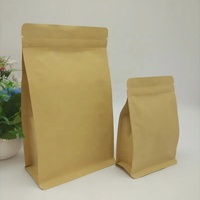 Sachet Doypack en Papier Kraft avec Fermeture Éclair et Fenêtre Translucide, Sac Mat Biodégradable Écologique pour Noix, Graines et Fleurs Séchées