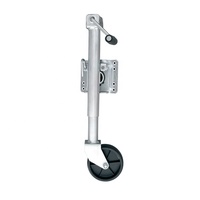 Nouvelle roue jockey de remorque de bateau en acier robuste 500-12000LB Q235 avec revêtement en poudre noire pour remorque de bateau, caravane, remorque de voyage - Premium