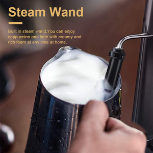 Machine à expresso semi-automatique 4 tasses, pression à pompe, cafetière électrique avec buse vapeur pour usage domestique - Product Image 4