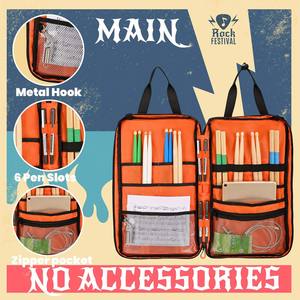 Free sample <b>Gift</b> for Drummer Leather Drumstick Dustproof Storage Holder Personalized Drum Stick PU Leather Case Bag - Product Image 2