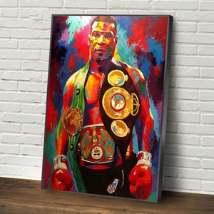 Trang Trí Phòng Gia Đình Hiện Đại Boxing Champion Tyson Canvas Áp Phích Và In Nghệ Thuật Đường Phố Của IronMike Tranh Trừu Tượng - Product Image 1