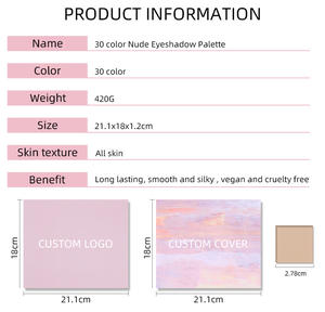 2025 New Arrival Custom Low MOQ Custom Cruelty Free Nude <strong>Eyeshadow</strong> Palette <strong>Private</strong> <strong>Label</strong> Matte Eye Shadow Pan - Product Image 3