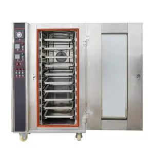 تنورات تجارية 5 10 12 معدات مخبز فرن حراري كهربائي مع وظيفة البخار
