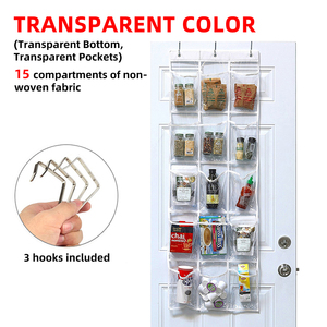 Wholesale 15/22/24 Pockets Hanging <b>Shoe</b> Bags for Door Over the Organizer with <b>Hooks</b> Closet Home - Product Image 3