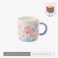 Taza de Café de Porcelana Pintada a Mano de Jingdezhen, Estilo Moderno, Simple y Bonito, Yingshantang