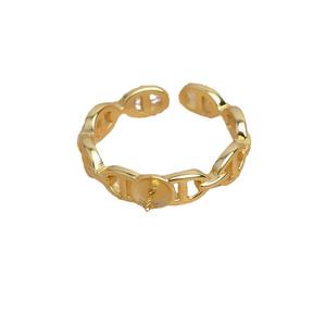 Anneau ouvert en argent S925, accessoires 5527, incrustation japonaise, élégant, tendance, anneau DIY, 8-10, porte-anneau populaire - Product Image 5